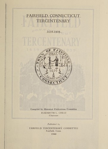 Fairfield, Connecticut tercentenary, 1639-1939