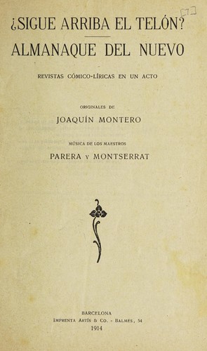 ¿Sigue arriba el telón? Almanaque del nuevo