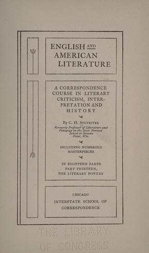 English and American literature