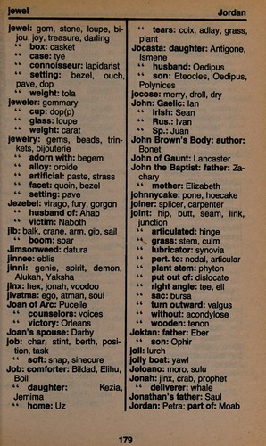 Webster's Unabridged Crossword Puzzle Dictionary