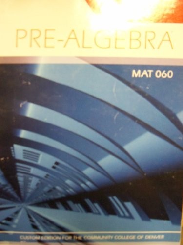 Pre-algebra  [Fall/Spring 2011]