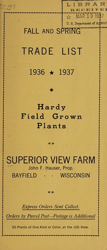Hardy field grown plants