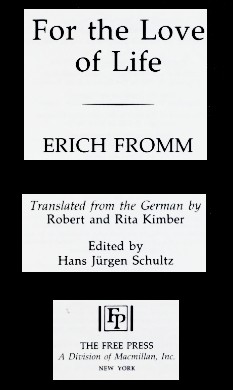 For the love of life