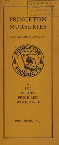 1936 spring price list wholesale