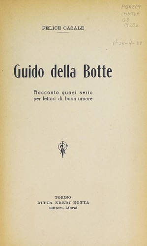 Guido della botte