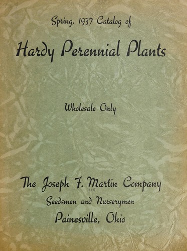 Catalog of hardy perennial plants, wholesale only