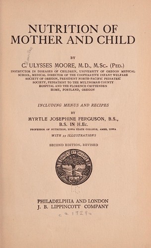 Nutrition of mother and child