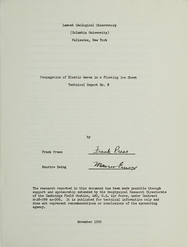 Propagation of elastic waves in a floating ice sheet