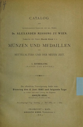 Münzen und Medaillen der geistlichen Fürsten und Herren
