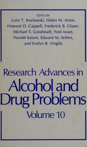 Research advances in alcohol and drug problems.