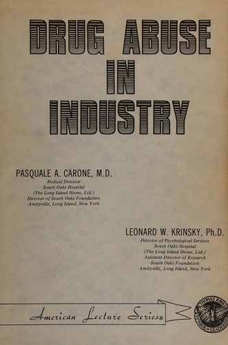 Drug abuse in industry