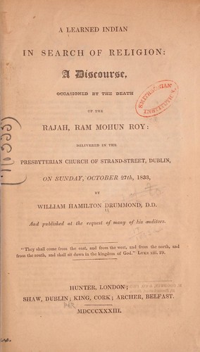 A learned Indian in search of religion