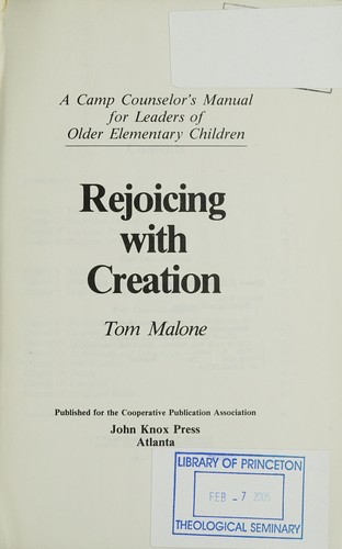 Rejoicing with creation