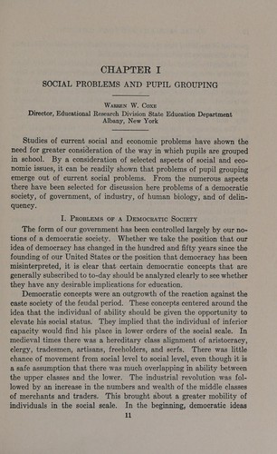 The groupings of pupils