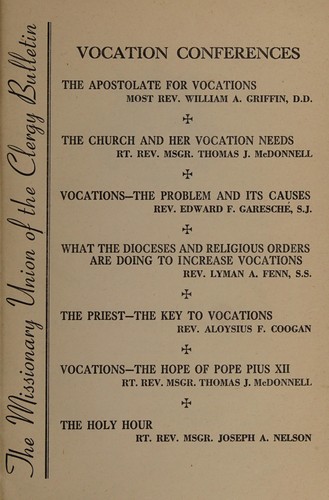 Vocation conferences