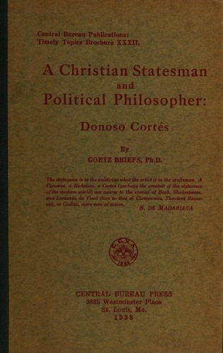 A Christian statesman and political philosopher