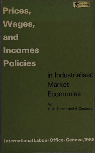 Prices, wages, and incomes policies
