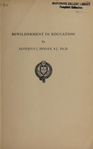 Bewilderment in education