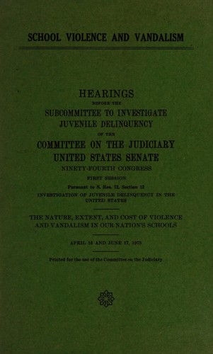 School violence and vandalism