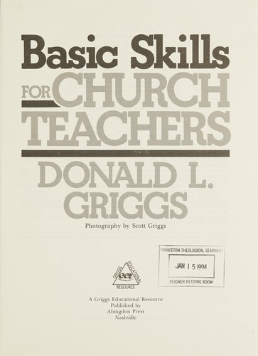 Basic skills for church teachers