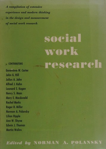Social work research.