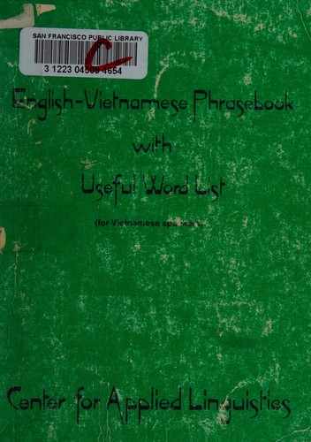 English-Vietnamese phrasebook with useful word list (for Vietnamese speakers)