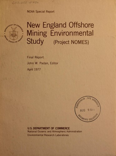 New England Offshore Mining Environmental Study, Project NOMES