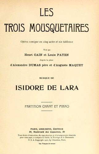 Les trois mousquetaires