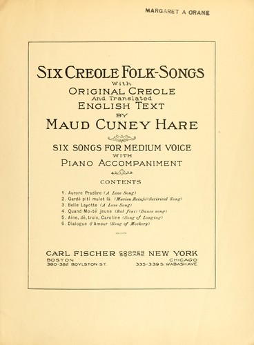 Six Creole folk-songs