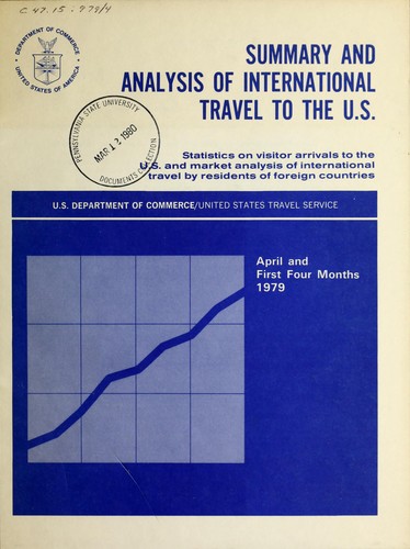 Summary and analysis of international travel to the U.S.