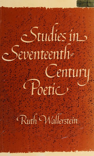 Studies in seventeenth century poetic