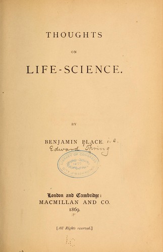 Thoughts on life-science