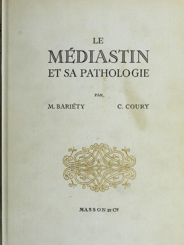 Le médiastin et sa pathologie