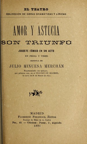 Amor y astucia son triunfo