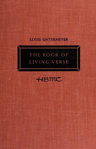 The book of living verse, limited to the chief poets