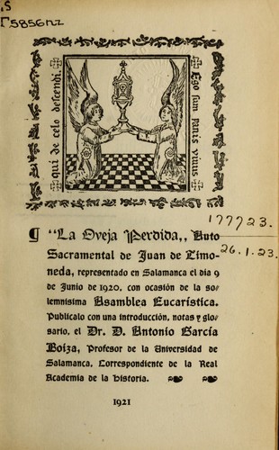 "La Oveja Perdida" Auto Sacramental