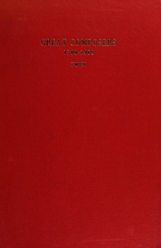 Great composers, 1300-1900
