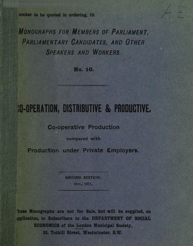 Co-operation, distributive and productive