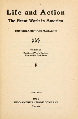 Life and action, the great work in America