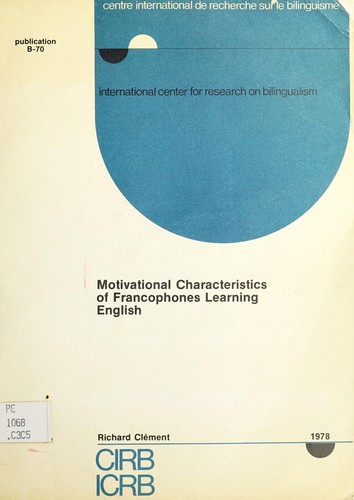 Motivational characteristics of francophones learning English