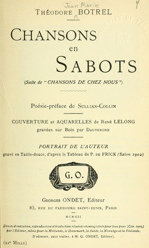 Chansons en sabots