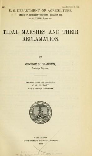 Tidal marshes and their reclamation