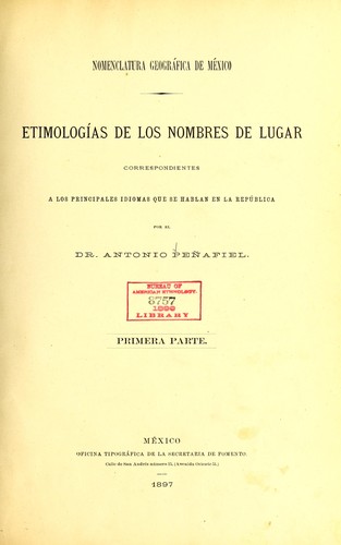 Nomenclatura geográfica de México.