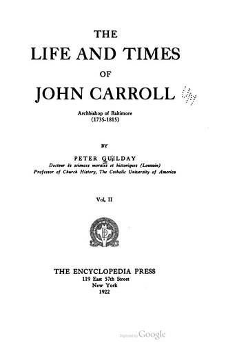 The life and times of John Carroll