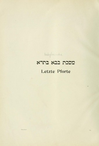 Der babylonische Talmud