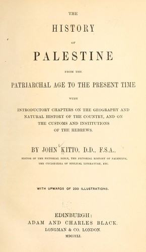 The history of Palestine
