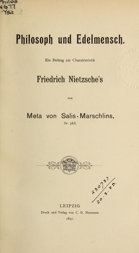 Philosoph und Edelmensch