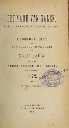 Bernard van Galen, Vorst-Bisschop van Munster