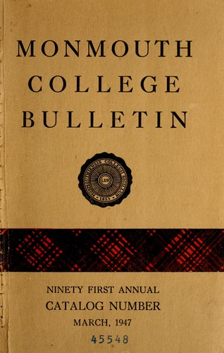 Monmouth College catalog