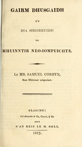 Gairm dhusgaidh o'n Dia shiorruidh do mhuinntir neo-iompuichte